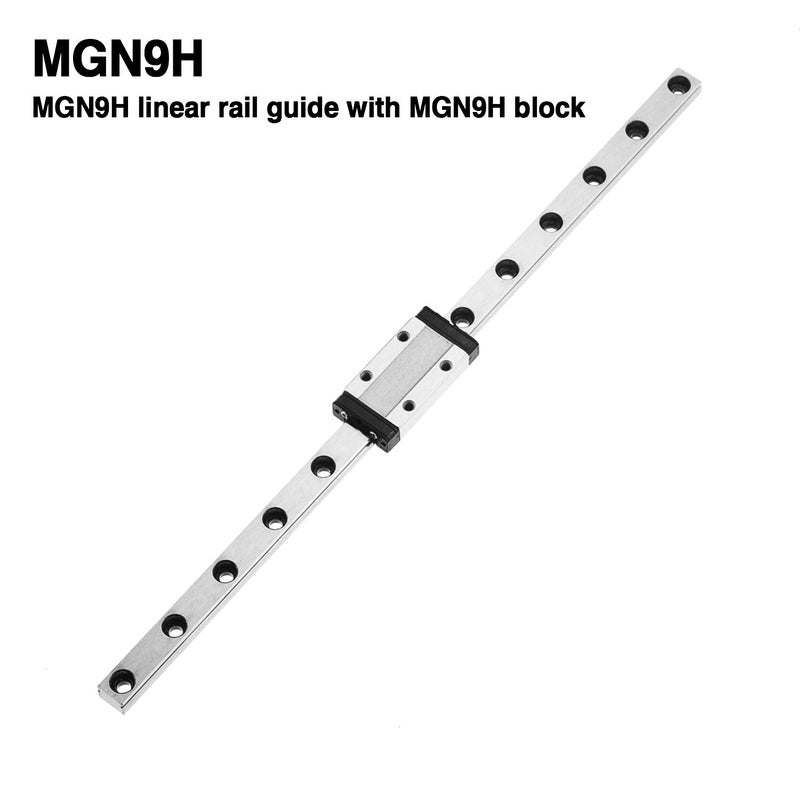 nn 300mm MGN9 Linear Sliding Rail Guide with MGN9H Carriage Block for 3D Printer and CNC Machine - Image 2